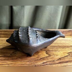 Vintage Brass Conch Seashell Dish Incense Holder Sage Burner Shell